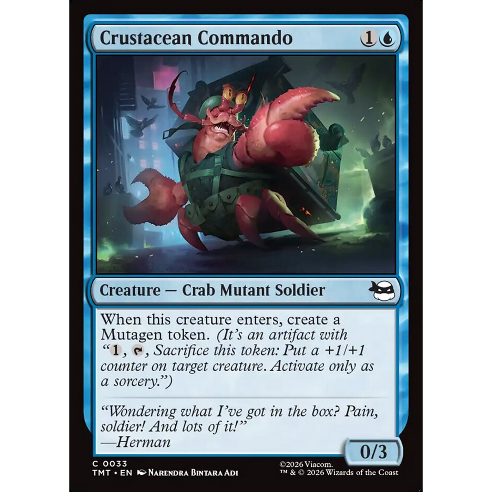 Crustacean Commando (TMT 33) — Moore Collectables UK
