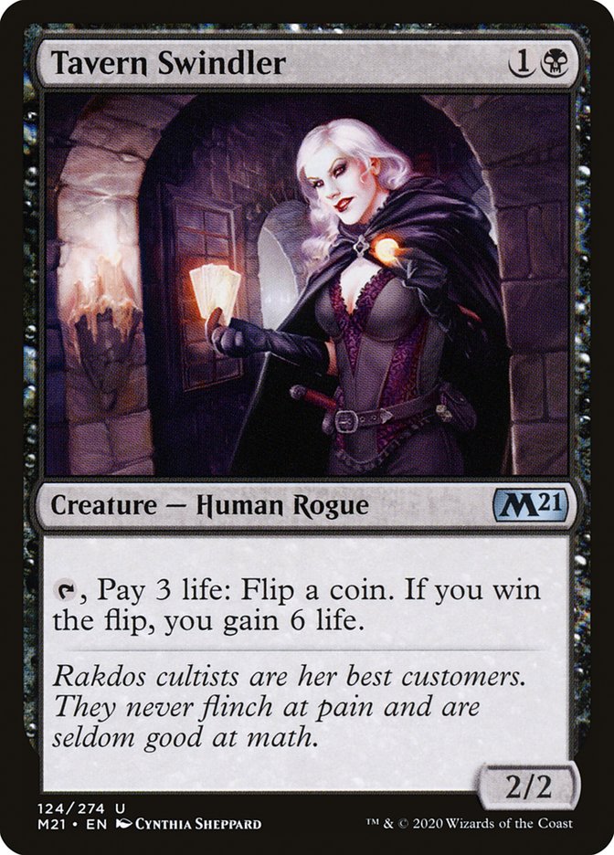 Tavern Swindler – Uncommon Magic: The Gathering card from Core Set 2021 (#124)