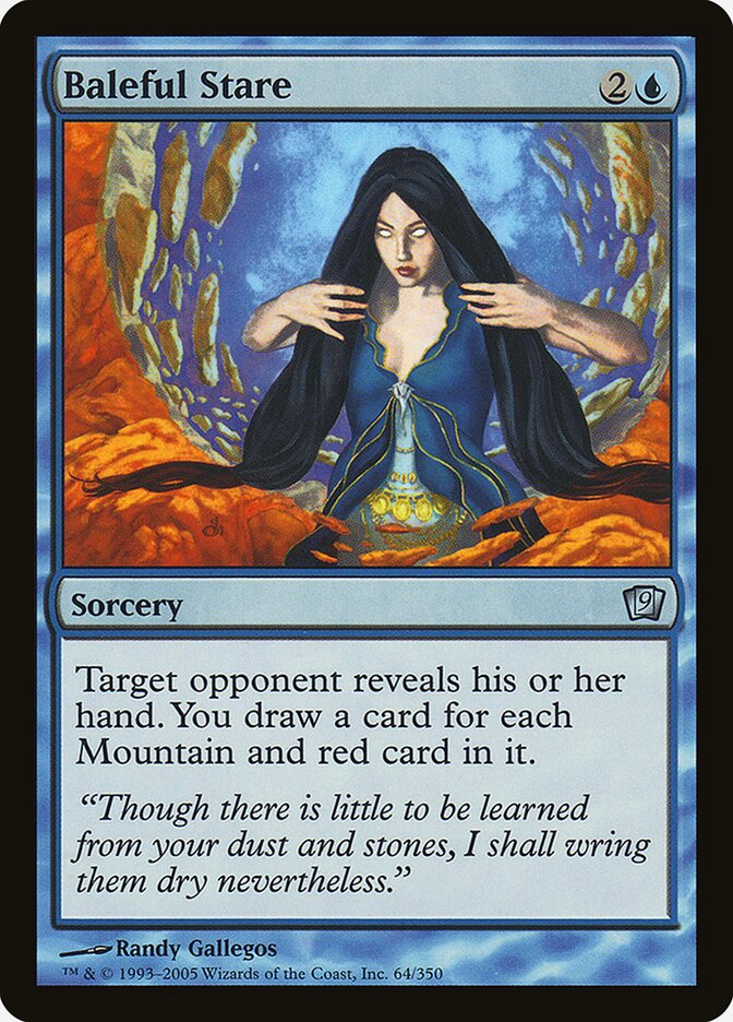 Baleful Stare – Uncommon Magic: The Gathering card from Ninth Edition (#64★)