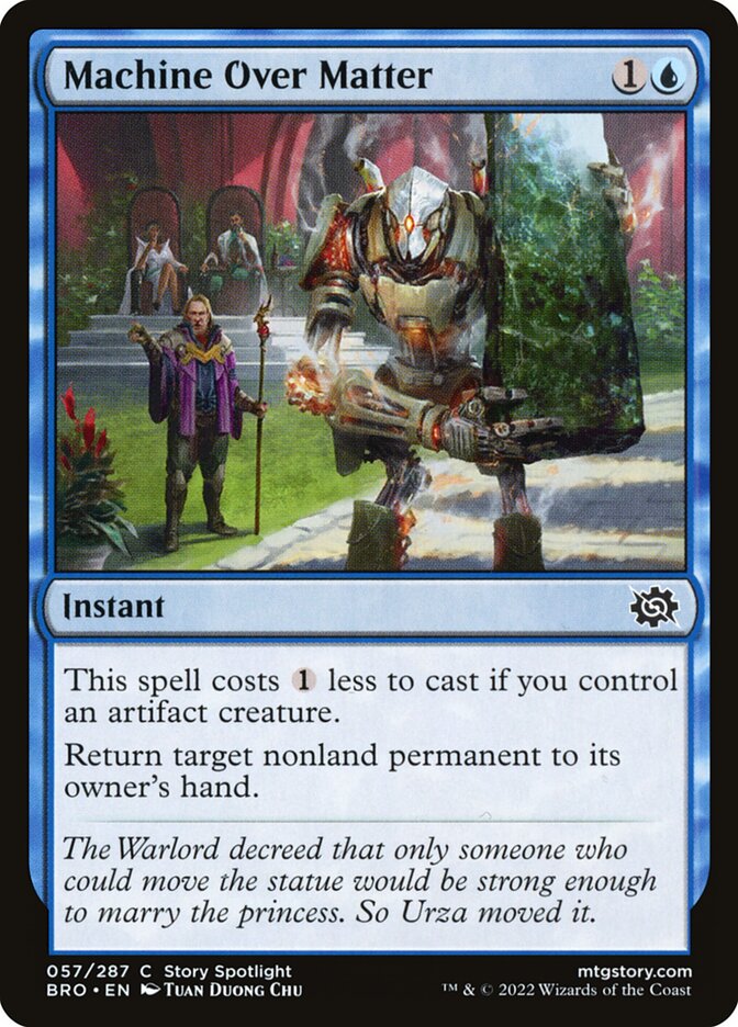 Machine Over Matter – Common Magic: The Gathering card from The Brothers' War (#57)
