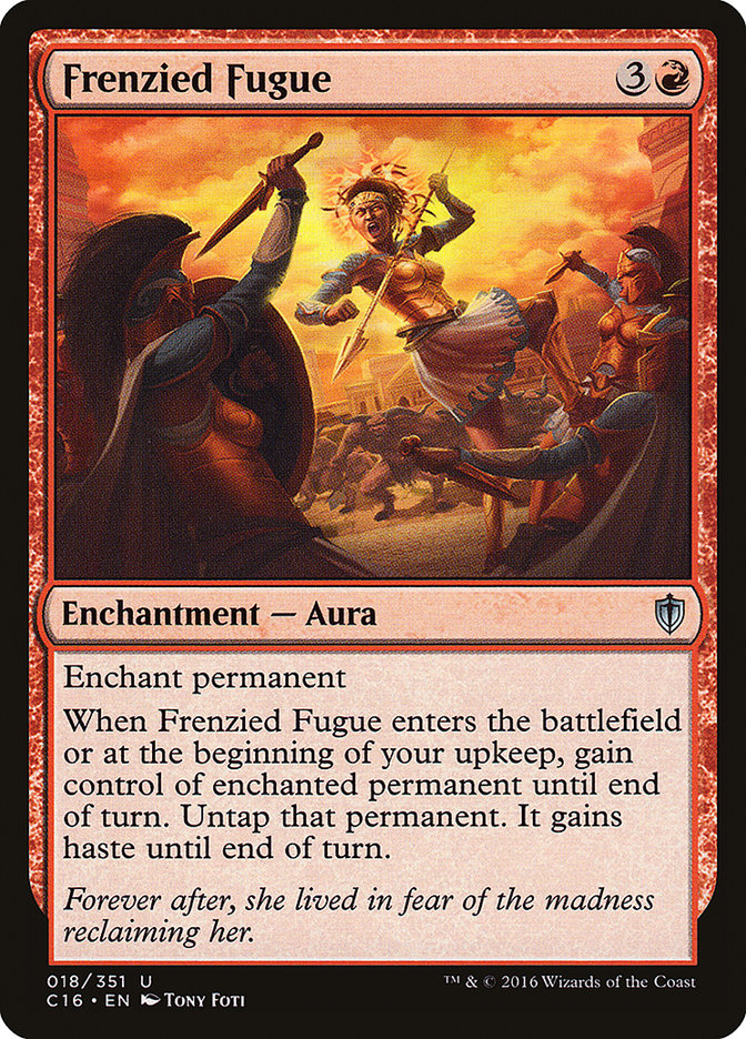 Frenzied Fugue – Uncommon Magic: The Gathering card from Commander 2016 (#18)