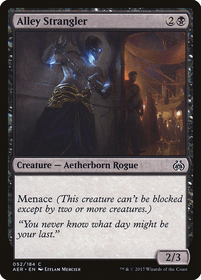 Alley Strangler – Common Magic: The Gathering card from Aether Revolt (#52†)