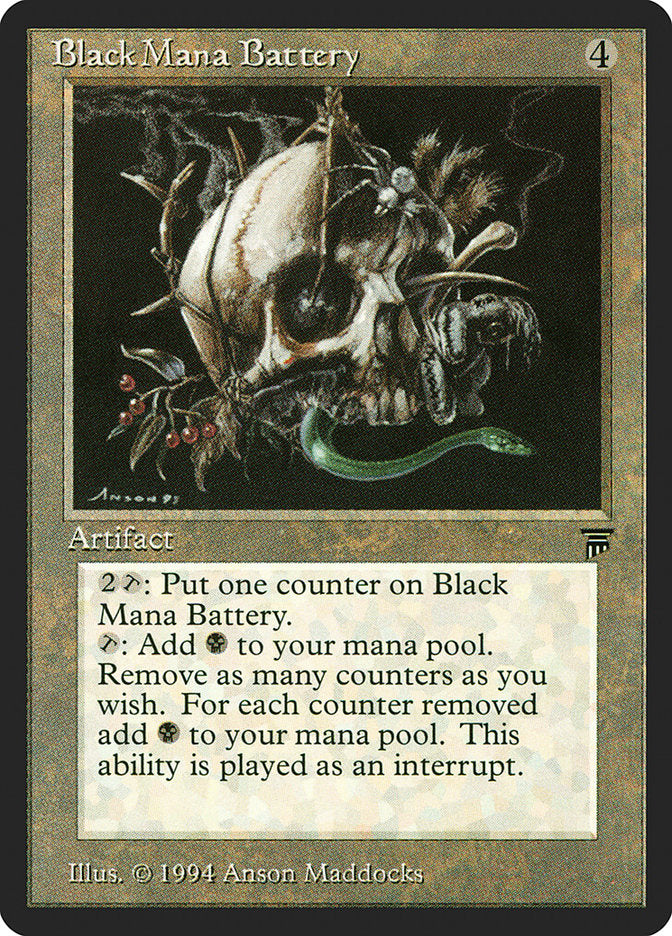Black Mana Battery – Uncommon Magic: The Gathering card from Legends (#274)