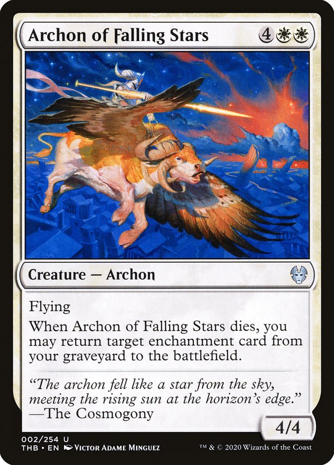 Archon of Falling Stars – Uncommon Magic: The Gathering card from Theros Beyond Death (#2)