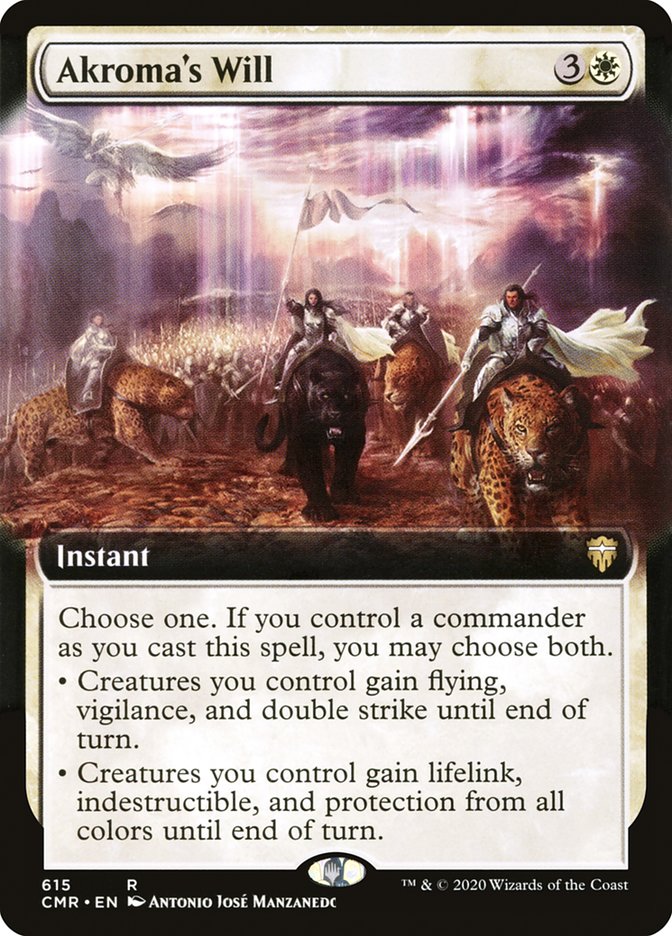 Akroma's Will – Rare Magic: The Gathering card from Commander Legends (#615)