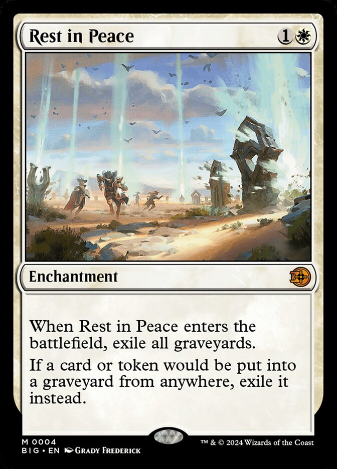 Rest in Peace – Mythic Magic: The Gathering card from The Big Score (#4)