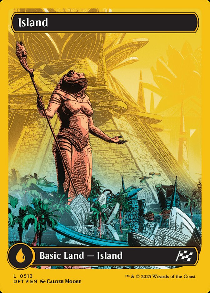 Island – Common Magic: The Gathering card from Aetherdrift (#513)
