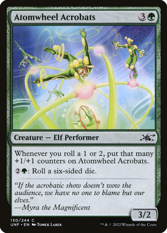 Atomwheel Acrobats – Common Magic: The Gathering card from Unfinity (#130)