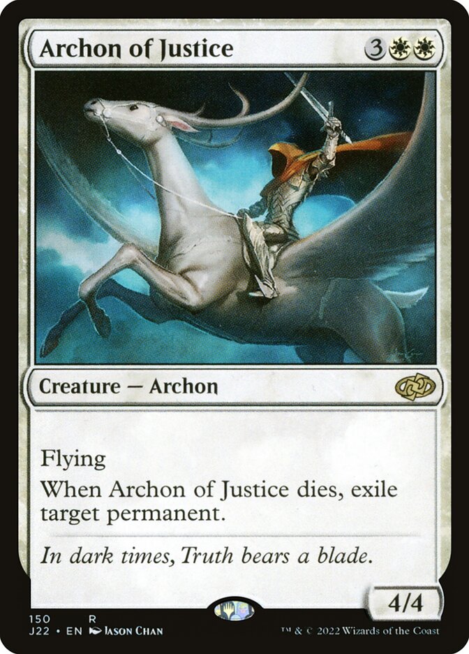Archon of Justice – Rare Magic: The Gathering card from Jumpstart 2022 (#150)