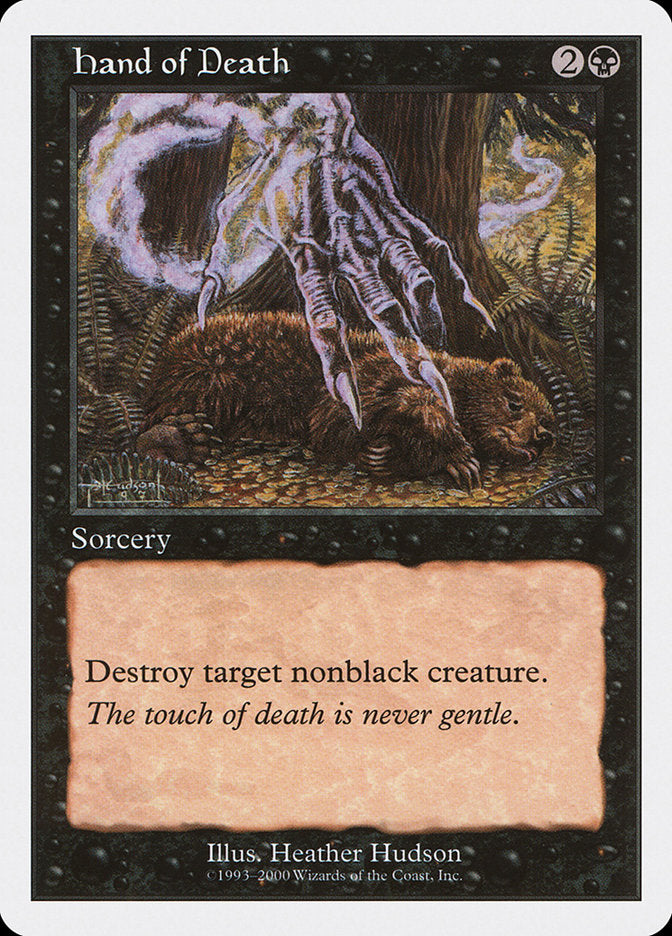 Hand of Death – Common Magic: The Gathering card from Starter 2000 (#25)