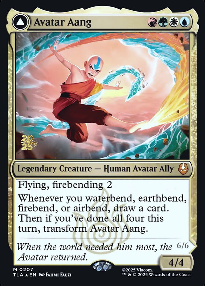 Avatar Aang // Aang, Master of Elements – Mythic Magic: The Gathering card from Avatar: The Last Airbender Promos (#207s)
