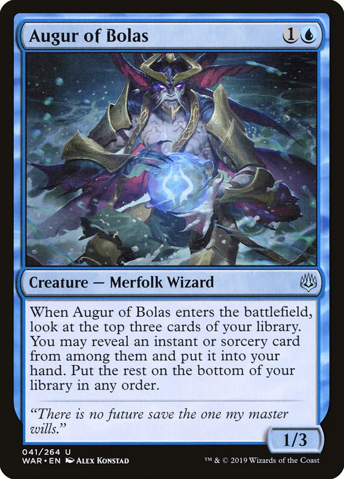 Augur of Bolas – Uncommon Magic: The Gathering card from War of the Spark (#41)