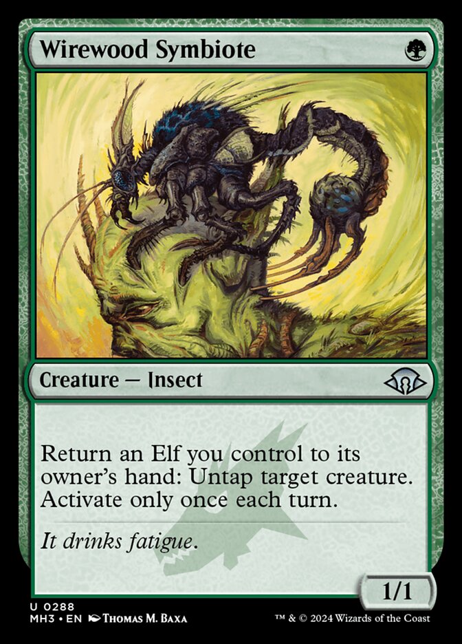 Wirewood Symbiote – Uncommon Magic: The Gathering card from Modern Horizons 3 (#288)