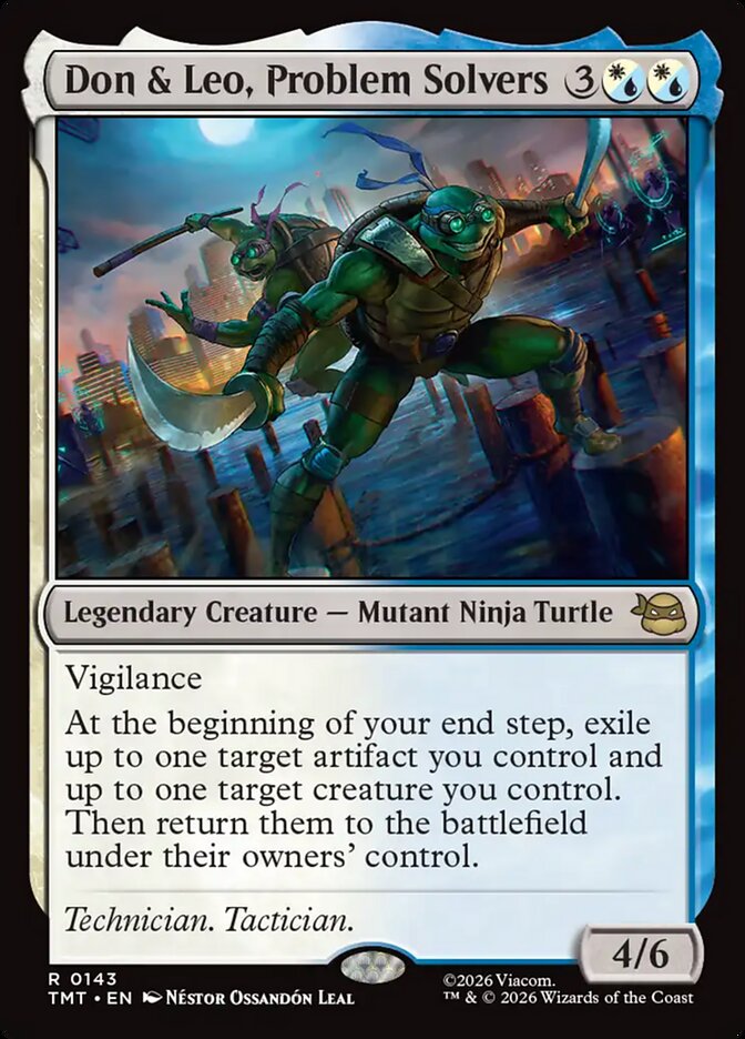 Don & Leo, Problem Solvers – Rare Magic: The Gathering card from Teenage Mutant Ninja Turtles (#143)