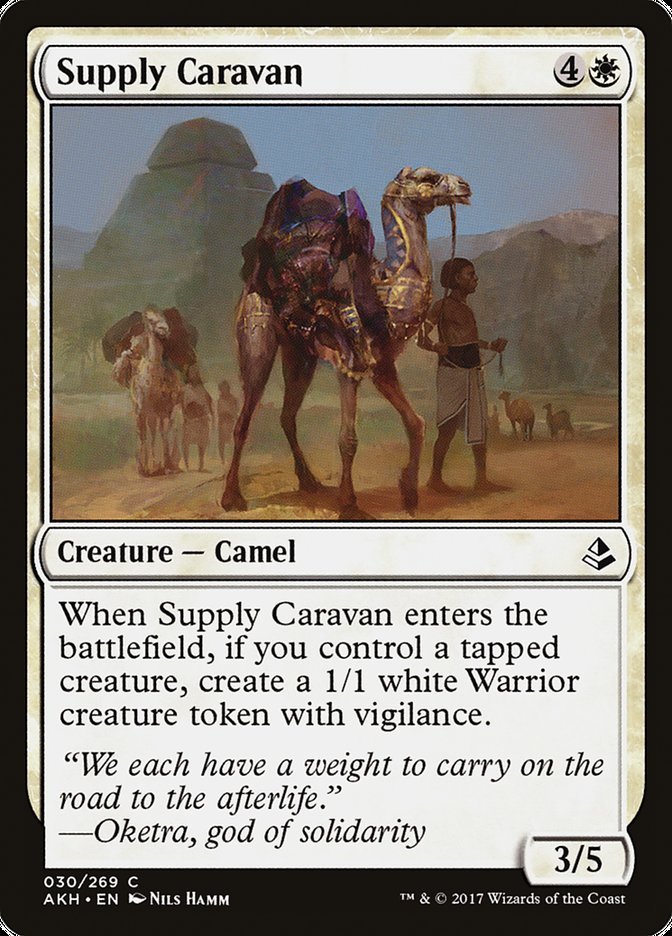 Supply Caravan – Common Magic: The Gathering card from Amonkhet (#30)