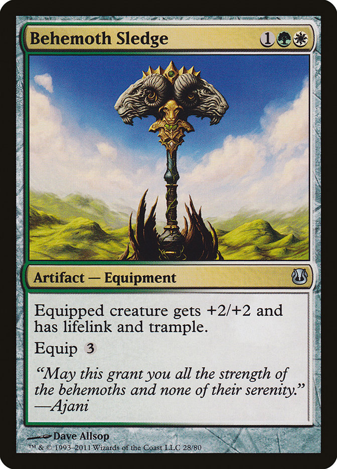 Behemoth Sledge – Uncommon Magic: The Gathering card from Duel Decks: Ajani vs. Nicol Bolas (#28)