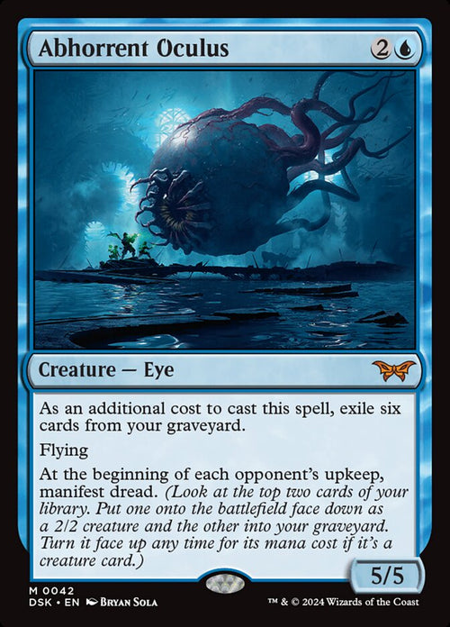 Abhorrent Oculus – Mythic Magic: The Gathering card from Duskmourn: House of Horror (#42)