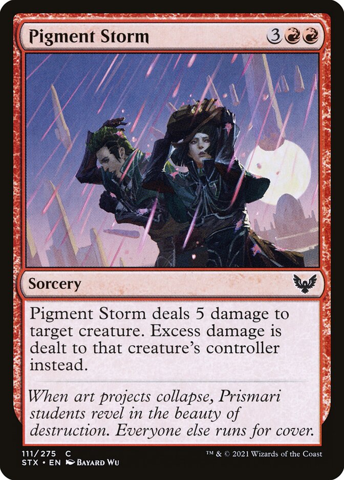 Pigment Storm – Common Magic: The Gathering card from Strixhaven: School of Mages (#111)
