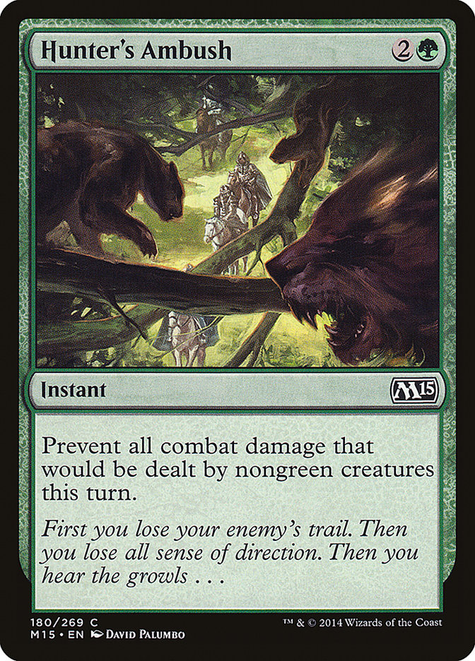Hunter's Ambush – Common Magic: The Gathering card from Magic 2015 (#180)