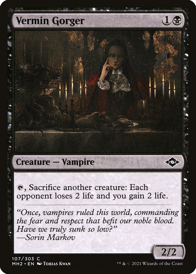 Vermin Gorger – Common Magic: The Gathering card from Modern Horizons 2 (#107)