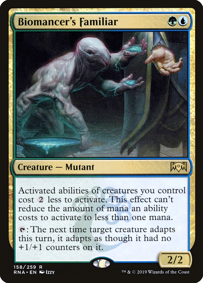 Biomancer's Familiar – Rare Magic: The Gathering card from Ravnica Allegiance (#158)