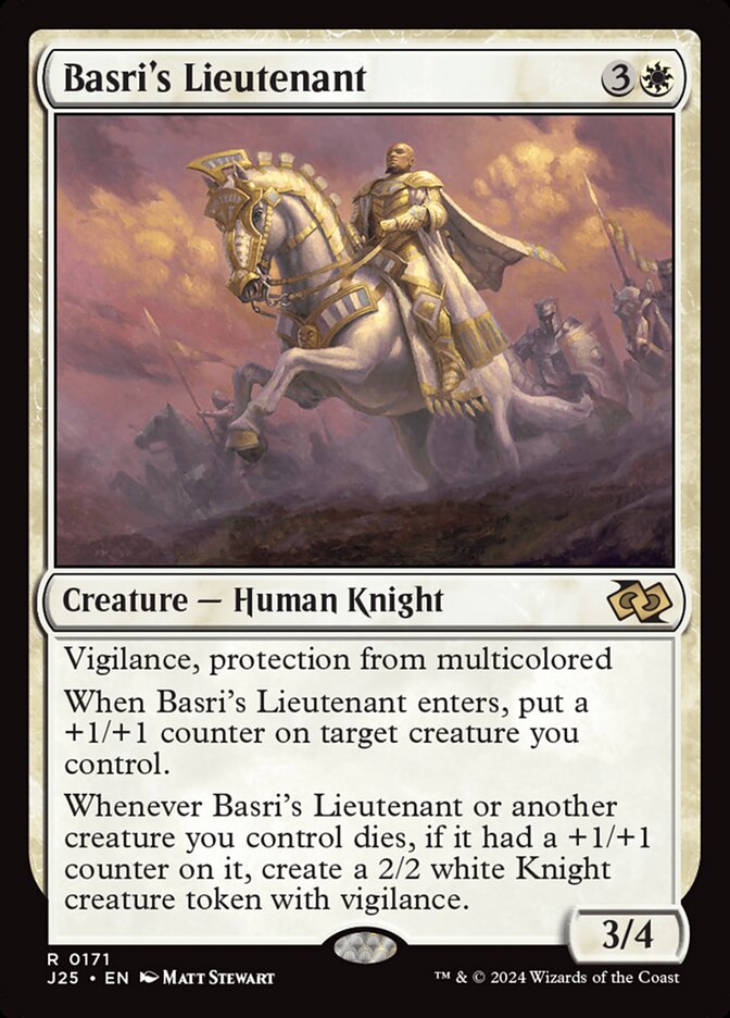 Basri's Lieutenant – Rare Magic: The Gathering card from Foundations Jumpstart (#171)