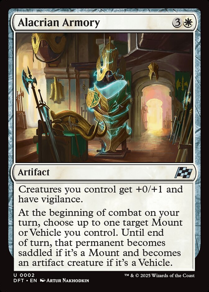 Alacrian Armory – Uncommon Magic: The Gathering card from Aetherdrift (#2)