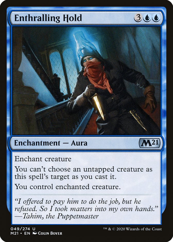 Enthralling Hold – Uncommon Magic: The Gathering card from Core Set 2021 (#49)