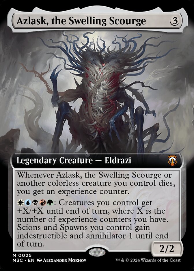 Azlask, the Swelling Scourge – Mythic Magic: The Gathering card from Modern Horizons 3 Commander (#25)