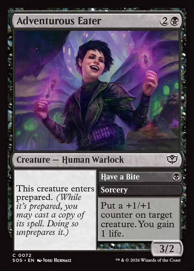 Adventurous Eater // Have a Bite – Common Magic: The Gathering card from Secrets of Strixhaven (#72)