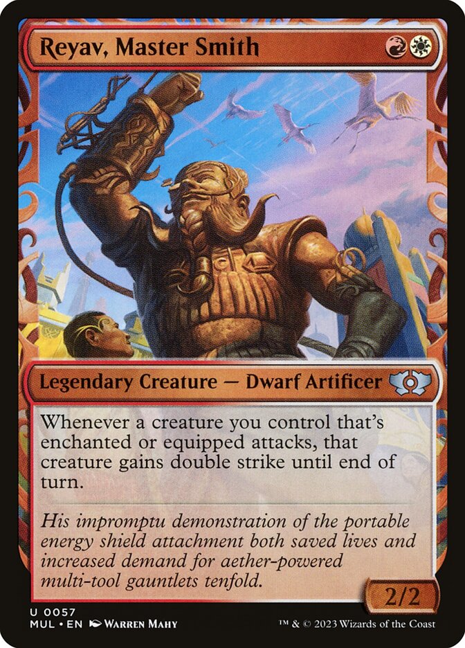 Reyav, Master Smith – Uncommon Magic: The Gathering card from Multiverse Legends (#57)