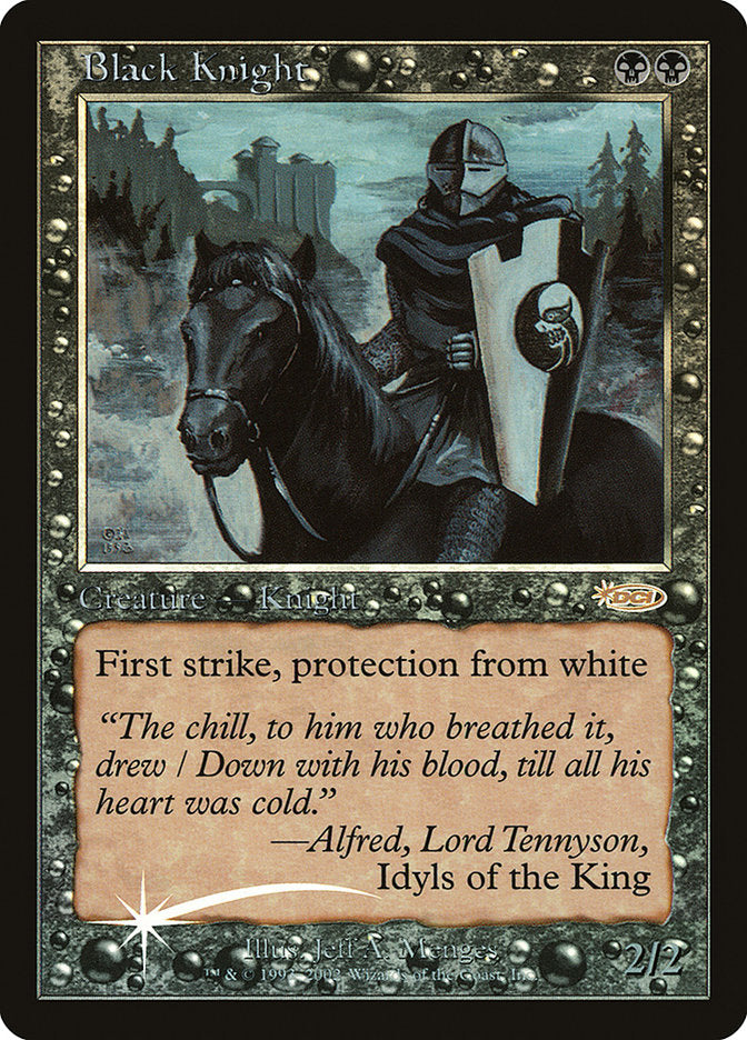 Black Knight – Rare Magic: The Gathering card from Friday Night Magic 2002 (#4)
