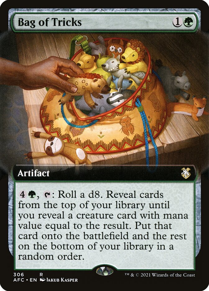Bag of Tricks – Rare Magic: The Gathering card from Forgotten Realms Commander (#306)