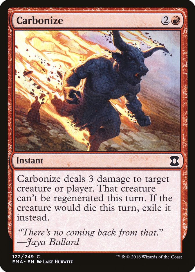 Carbonize – Common Magic: The Gathering card from Eternal Masters (#122)