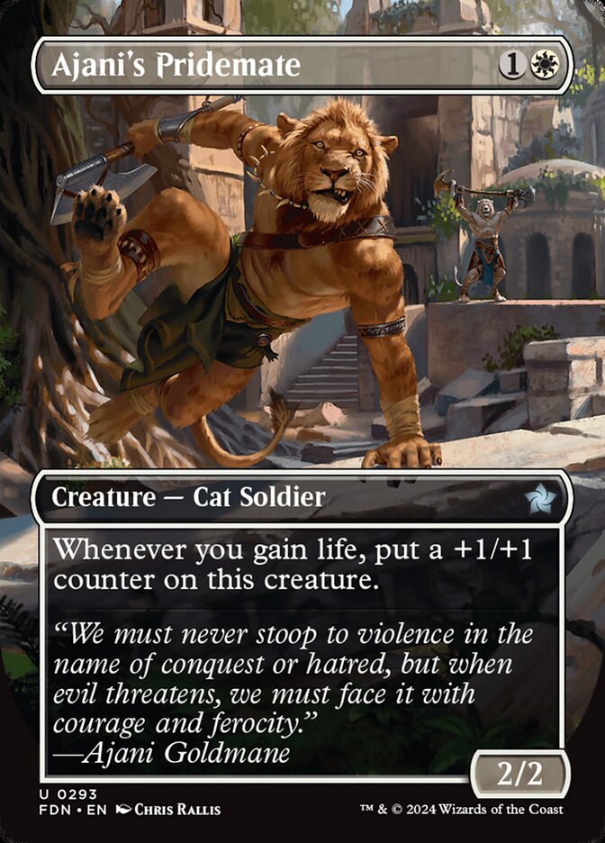 Ajani's Pridemate – Uncommon Magic: The Gathering card from Foundations (#293)