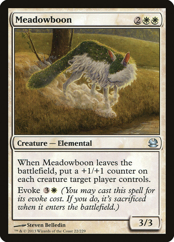 Meadowboon – Uncommon Magic: The Gathering card from Modern Masters (#22)