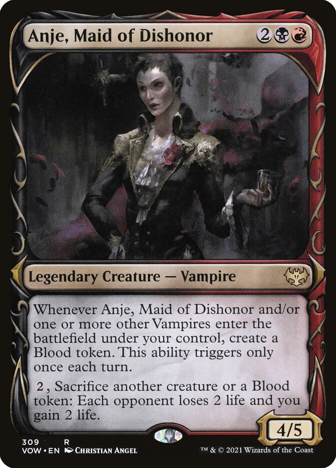 Anje, Maid of Dishonor – Rare Magic: The Gathering card from Innistrad: Crimson Vow (#309)