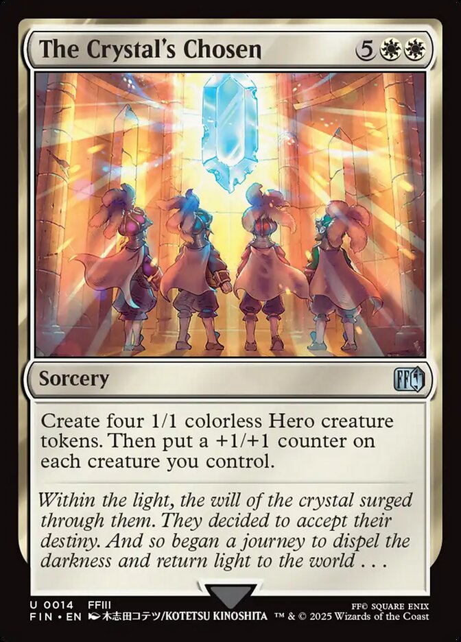 The Crystal's Chosen – Uncommon Magic: The Gathering card from Final Fantasy (#14)