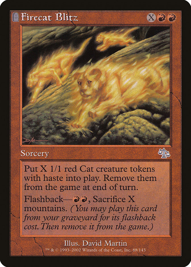 Firecat Blitz – Uncommon Magic: The Gathering card from Judgment (#88)