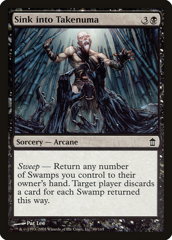 Sink into Takenuma – Common Magic: The Gathering card from Saviors of Kamigawa (#89)