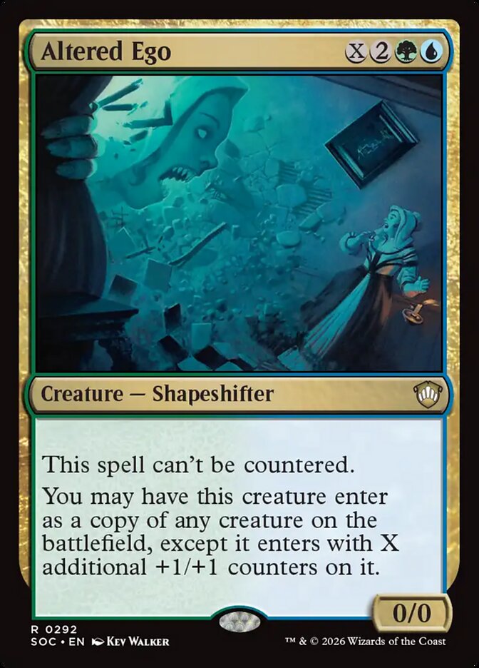 Altered Ego – Rare Magic: The Gathering card from Secrets of Strixhaven Commander (#292)