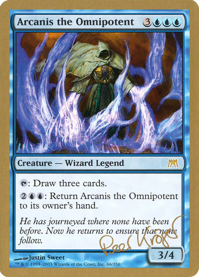 Arcanis the Omnipotent – Rare Magic: The Gathering card from World Championship Decks 2003 (#pk66)