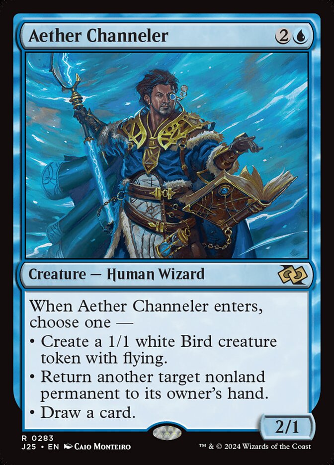 Aether Channeler – Rare Magic: The Gathering card from Foundations Jumpstart (#283)