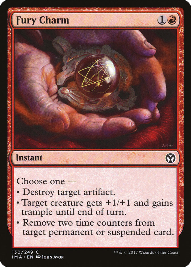 Fury Charm – Common Magic: The Gathering card from Iconic Masters (#130)