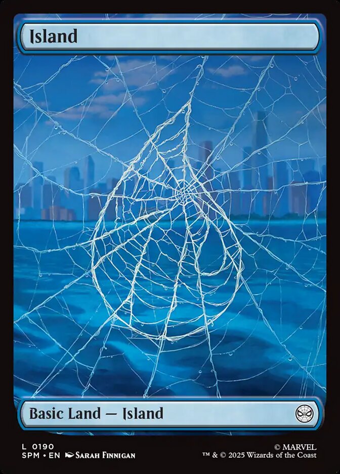 Island – Common Magic: The Gathering card from Marvel's Spider-Man (#190)