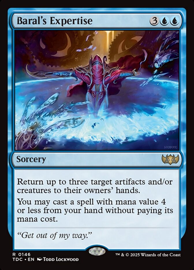 Baral's Expertise – Rare Magic: The Gathering card from Tarkir: Dragonstorm Commander (#146)
