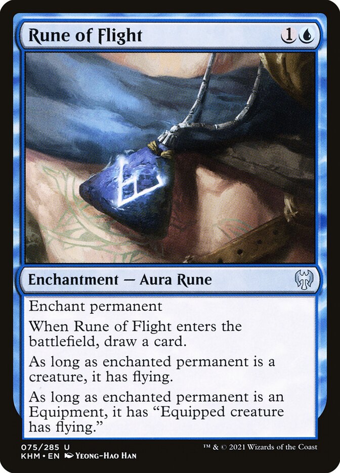 Rune of Flight – Uncommon Magic: The Gathering card from Kaldheim (#75)