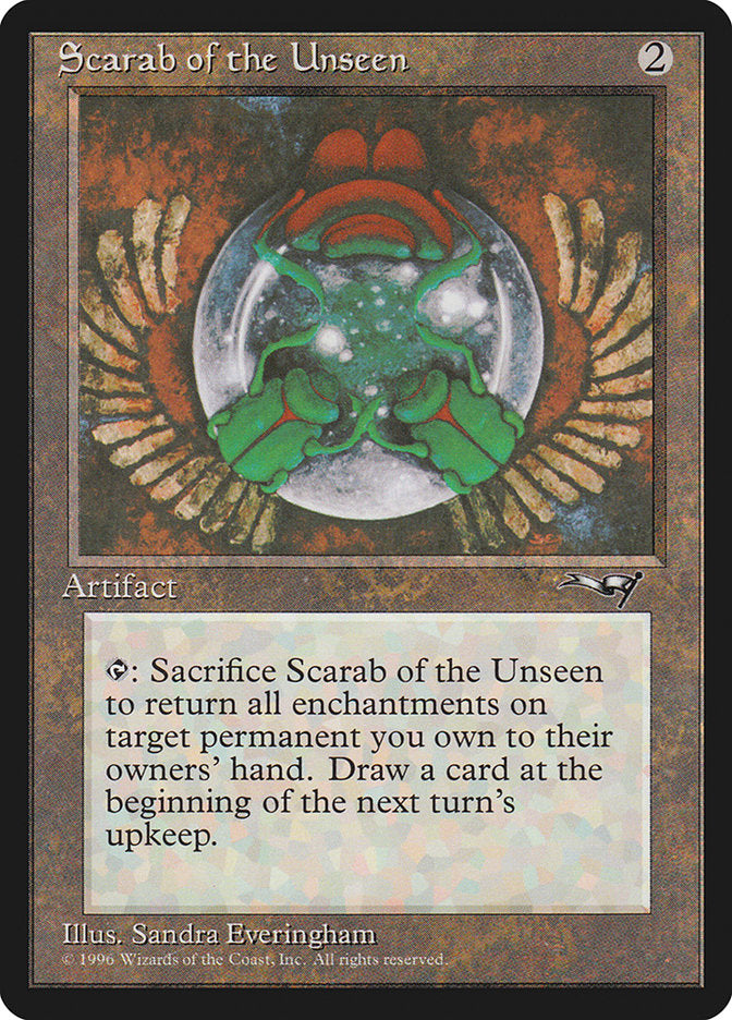 Scarab of the Unseen – Uncommon Magic: The Gathering card from Alliances (#128)