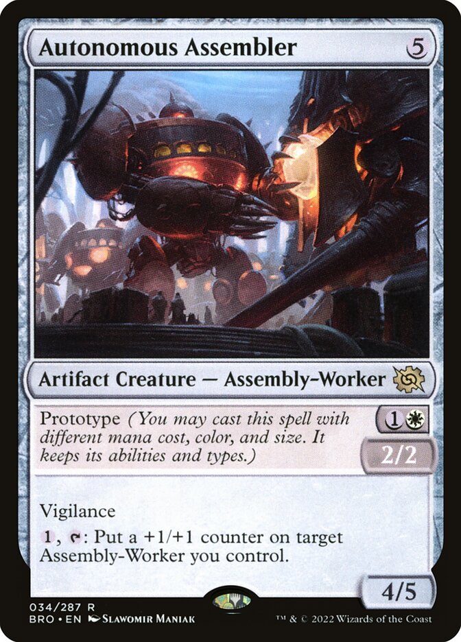 Autonomous Assembler – Rare Magic: The Gathering card from The Brothers' War (#34)