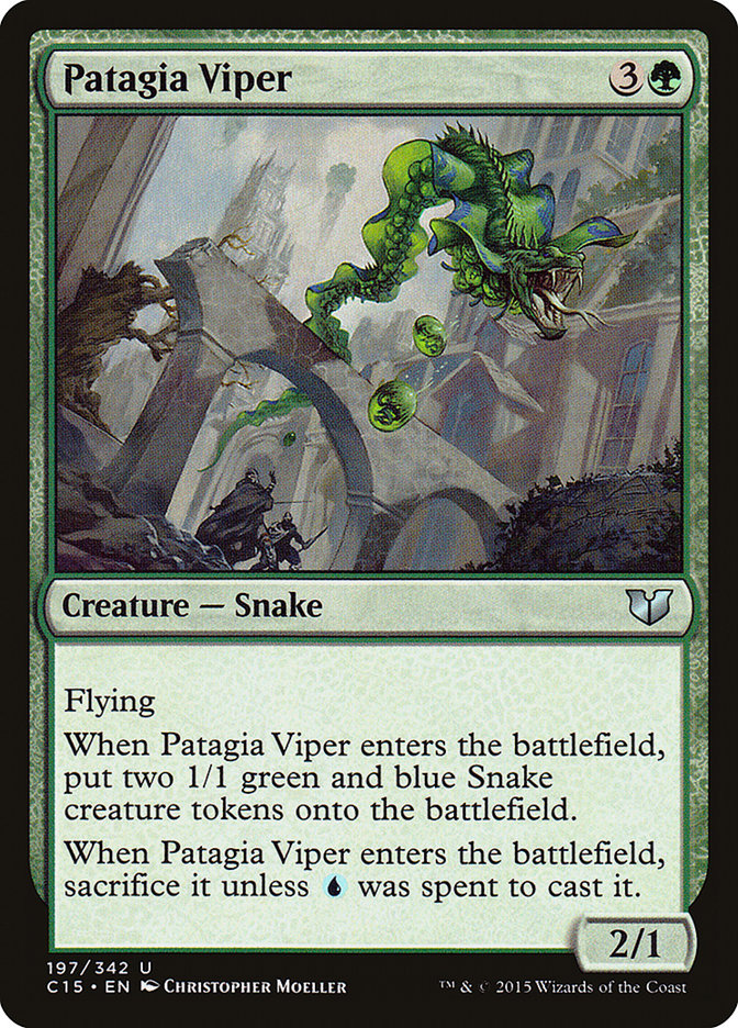 Patagia Viper – Uncommon Magic: The Gathering card from Commander 2015 (#197)
